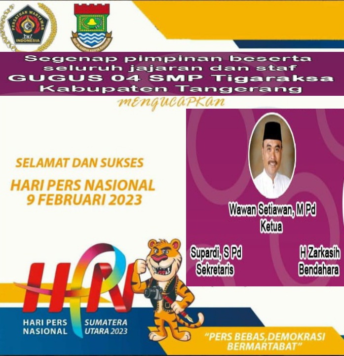 Gugus 04 SMP Tigaraksa, Kabupaten Tangerang – Hari Pers Nasional 2023