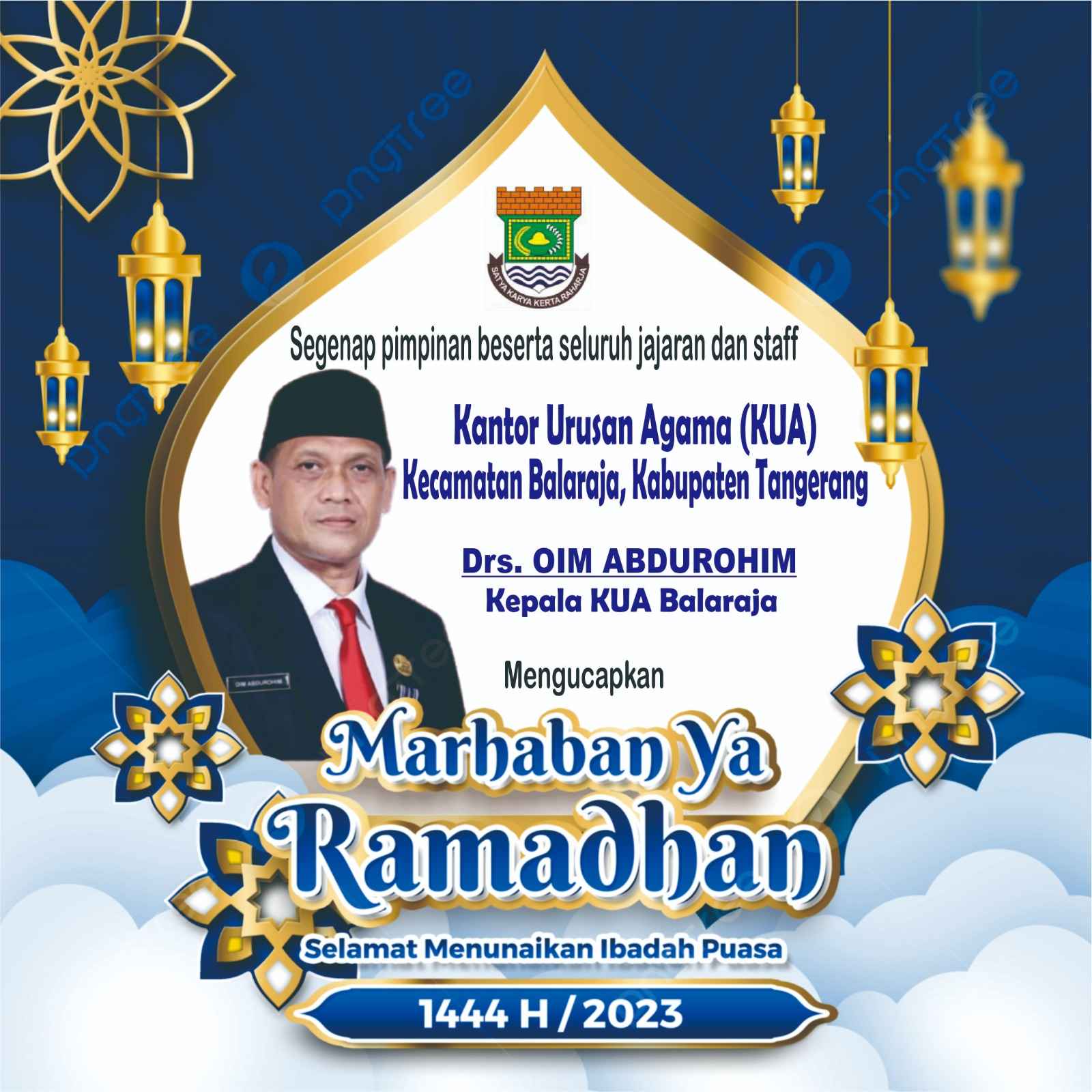 Kantor Urusan Agama ( KUA ) Kecamatan Balaraja, Kabupaten Tangerang Mengucapkan : Marhaban Ya Romadhon 1444 H / 2023
